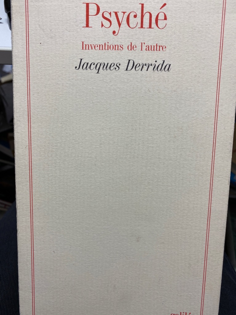 PSYCHE (INVENTIONS DE L'AUTRE) (GALILEE) - Derrida, Jacques