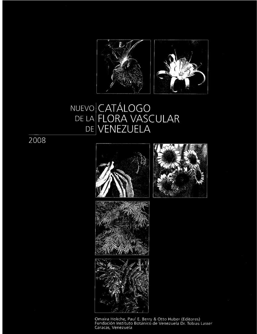 Nuevo Catálogo De La Flora Vascular De Venezuela - Omaira Hokche / Paul E. Berry et al