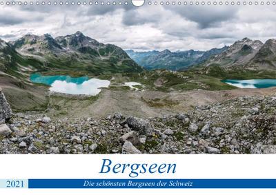 Die schönsten Bergseen der Schweiz (Wandkalender 2021 DIN A3 quer) : Einmalige Naturlandschaften mit den schönsten Bergseen der Schweiz (Monatskalender, 14 Seiten ) - Walter Dürst