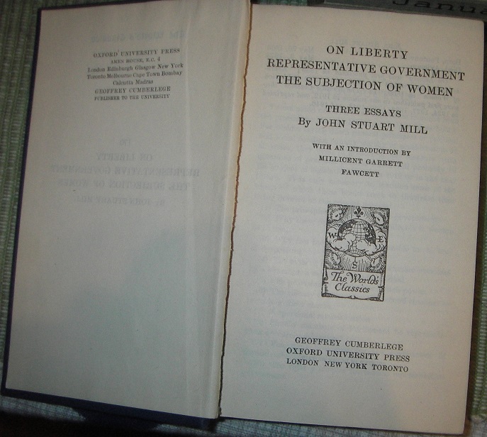 john stuart mill on liberty and other essays john stuart mill on liberty and other essays