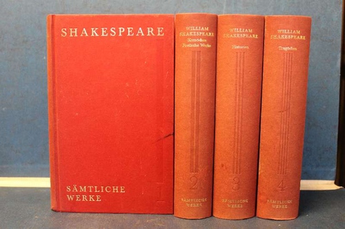 Sämtliche Werke in vier Bänden Bd.1: Komödien Bd.2: Komödien, Poetische Werke Bd.3: Historien Bd.4: Tragödien - Shakespeare, William