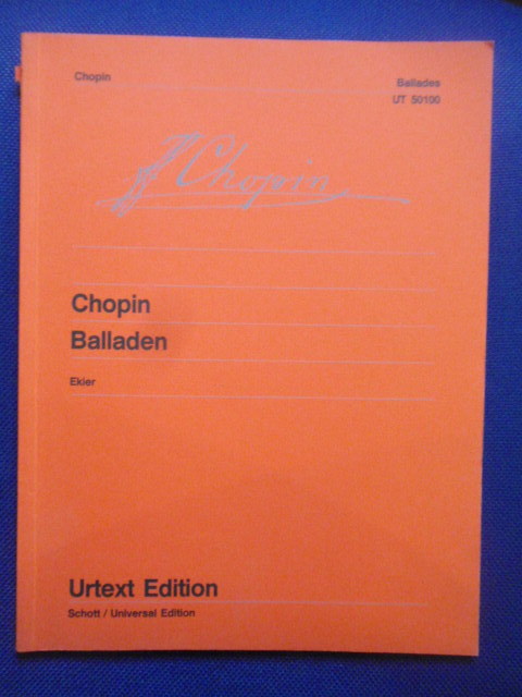 Balladen. - Chopin, Frédéric / Ekier, Jan.