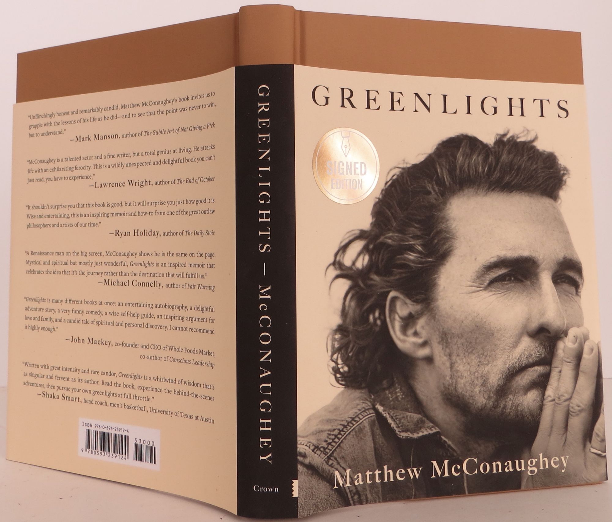 Greenlights by McConaughey, Matthew: fine hardcover (2020 Greenlights by McConaughey, Matthew: fine hardcover (2020