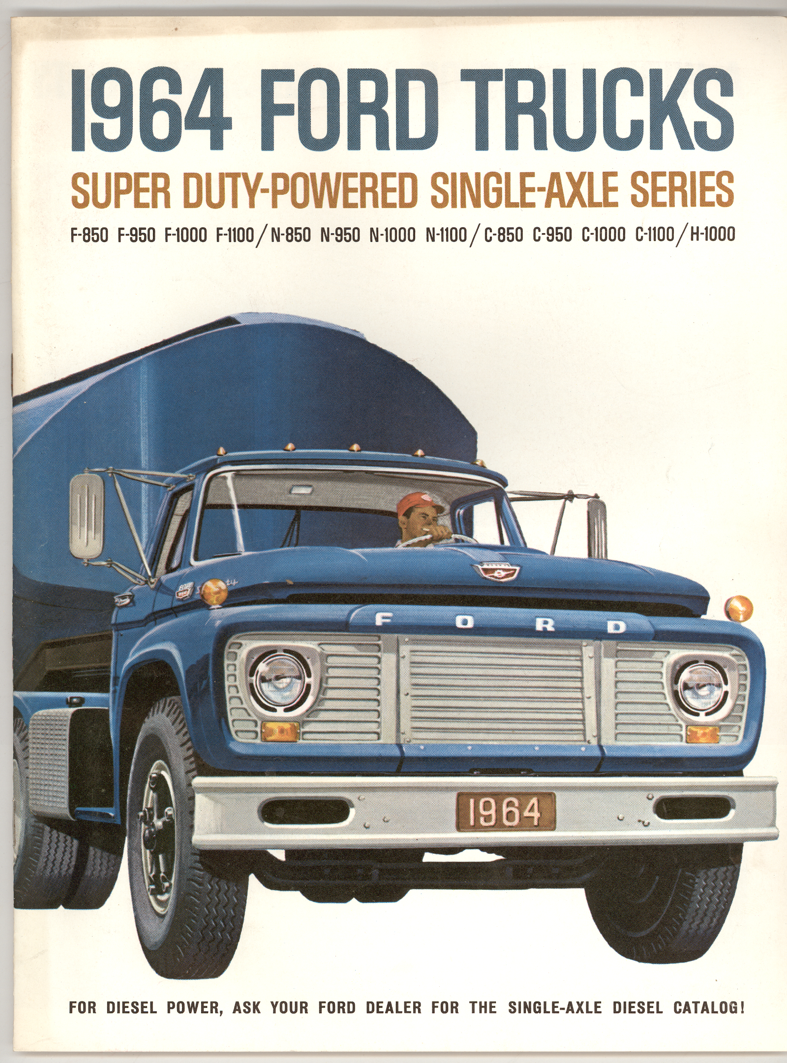 ORIGINAL 1964 FORD PARCEL DELIVERY TRUCK BROCHURE ~ P SERIES ~ 8 PAGES ~ 64FPD 