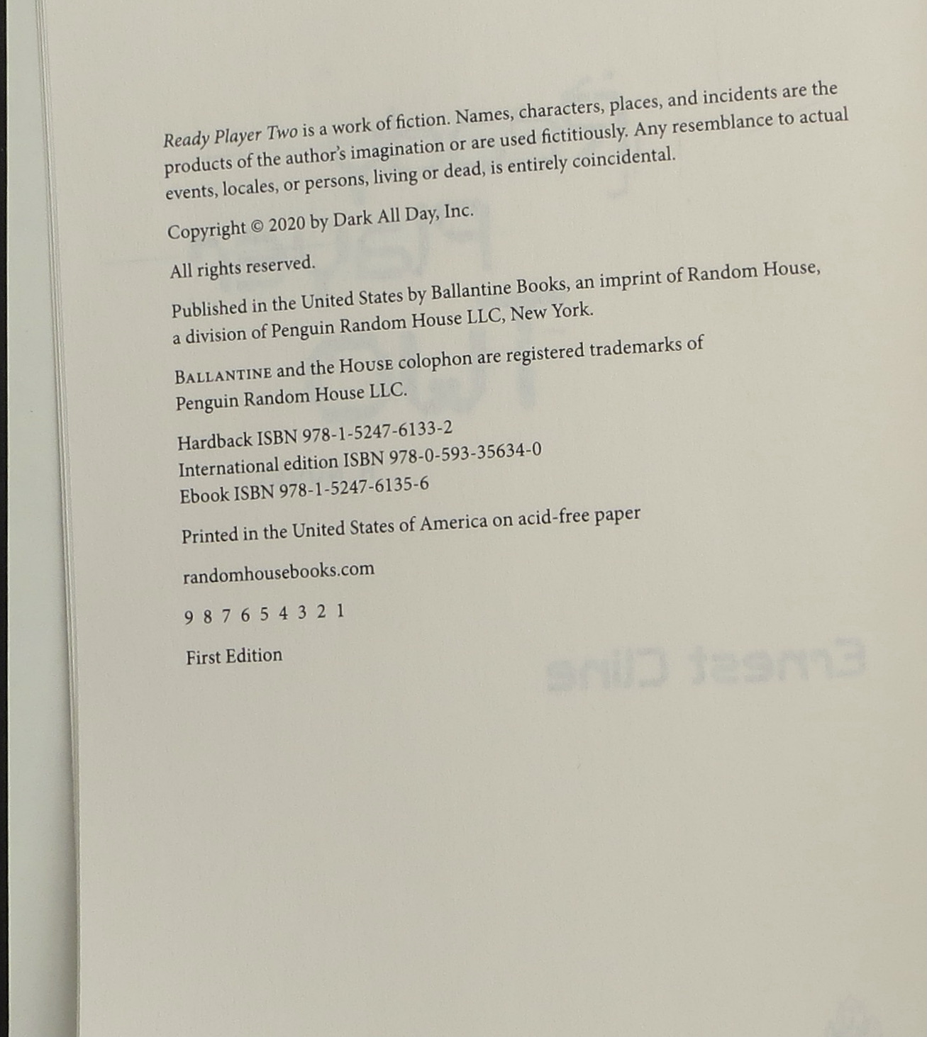 Ready Player One & Ready Player Two: Signed Limited by Ernest Cline -  Signed First Edition - 2020 - from skylarkerbooks (SKU: 039446)