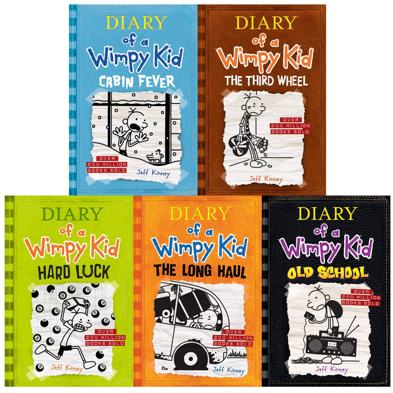 Diary of a Wimpy Kid #6-#10 Pack by Jeff Kinney (Book Pack