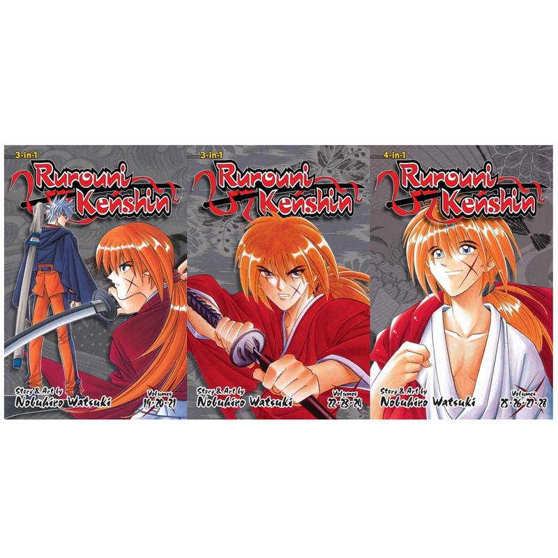 Rurouni Kenshin (3-in-1 Edition), Vol. 1: Includes vols. 1, 2 & 3 by  Nobuhiro Watsuki, Paperback