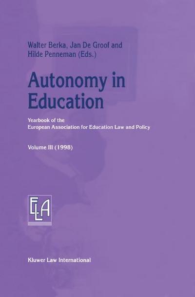 Autonomy in Education - Walter Berka