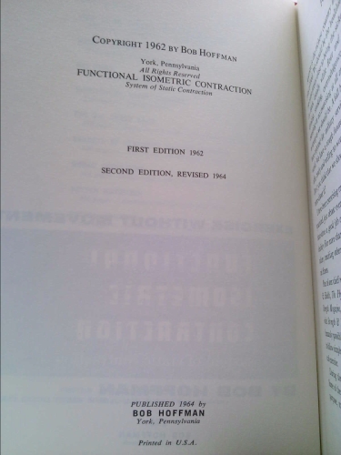 bob hoffman isometrics book published