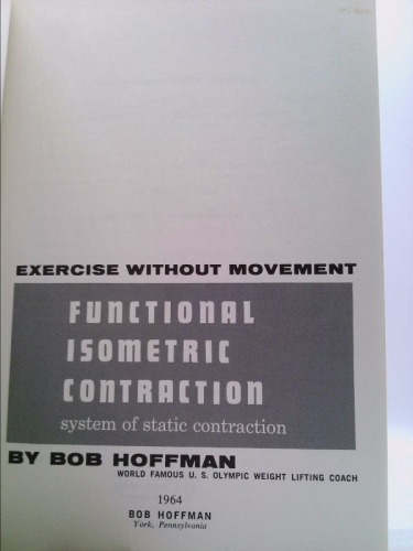 bob hoffman isometrics book published bob hoffman isometrics book published