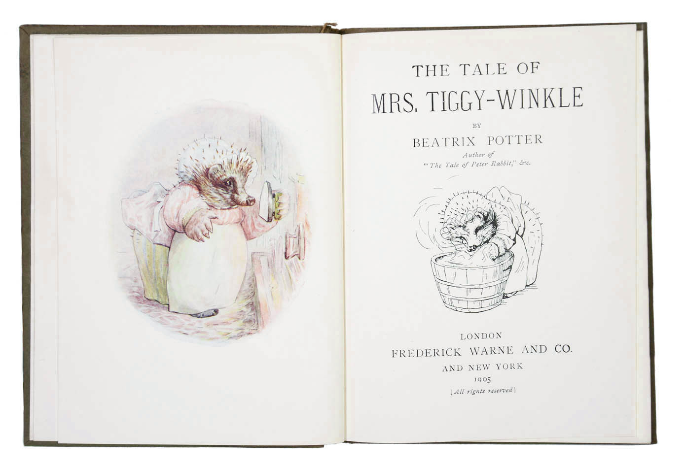 the tale of mrs tiggy winkle 1905 the tale of mrs tiggy winkle 1905