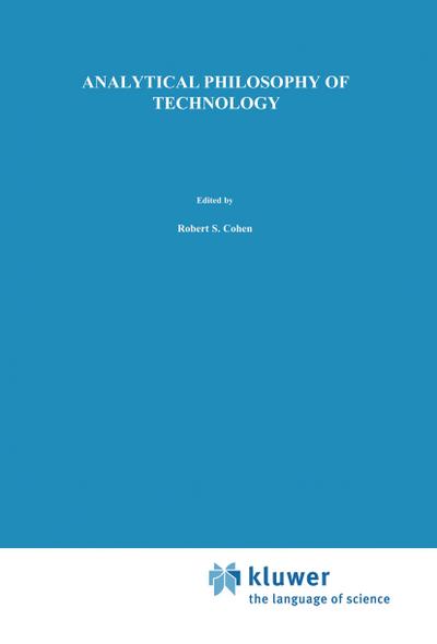 Analytical Philosophy of Technology - F. Rapp
