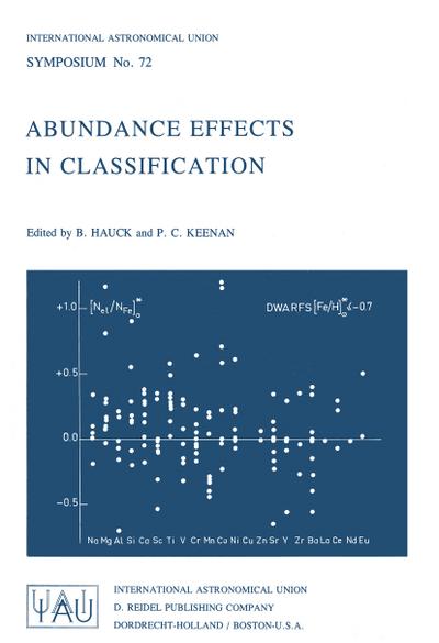 Abundance Effects in Classification : Dedicated to W.W. Morgan - B. Hauck