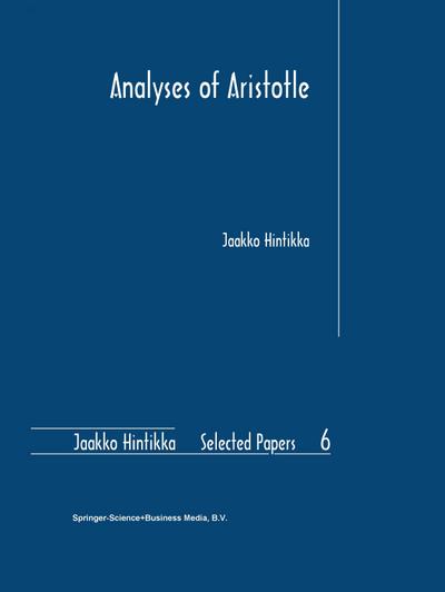 Analyses of Aristotle - Jaakko Hintikka