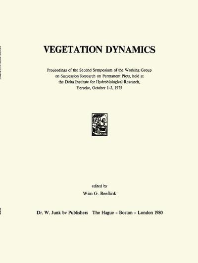 Vegetation Dynamics - W. G. Beeftink