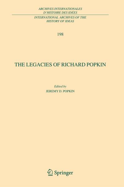 The Legacies of Richard Popkin - Jeremy D. Popkin