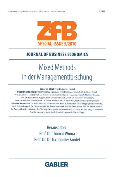 Mixed Methods in der Managementforschung - Günter Fandel