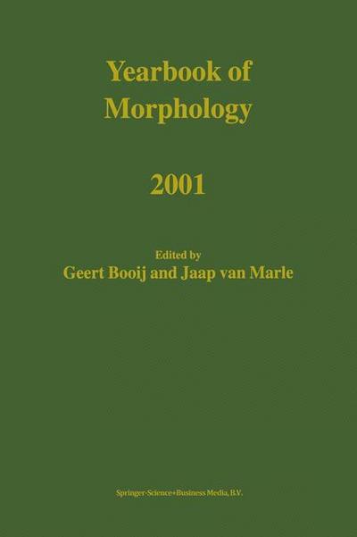 Yearbook of Morphology 2001 - Jaap Van Marle