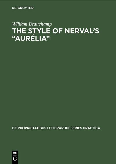 The style of Nerval's 