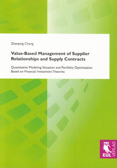 Value-Based Management of Supplier - Zhanping Cheng