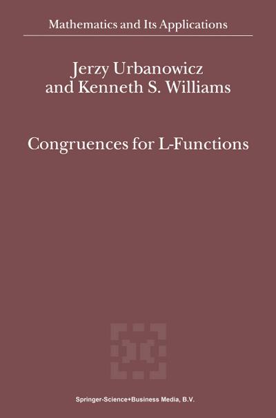 Congruences for L-Functions - Kenneth S. Williams