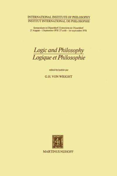 Logic and Philosophy / Logique et Philosophie - G. H. Von Wright