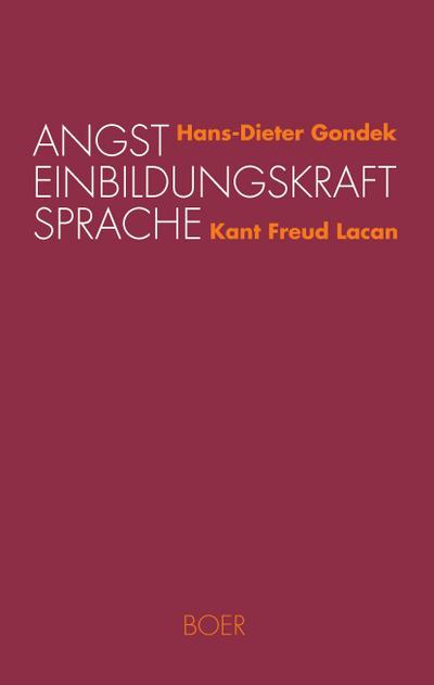 Angst Einbildungskraft Sprache : Ein verbindender Aufriß zwischen Freud, Kant, Lacan - Hans-Dieter Gondek