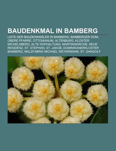 Baudenkmal in Bamberg : Liste der Baudenkmäler in Bamberg, Bamberger Dom, Obere Pfarre, Ottonianum, Altenburg, Kloster Michelsberg, Alte Hofhaltung, Martinskirche, Neue Residenz, St. Stephan, St. Jakob, Dominikanerkloster Bamberg, Malzfabrik Michael Weyermann