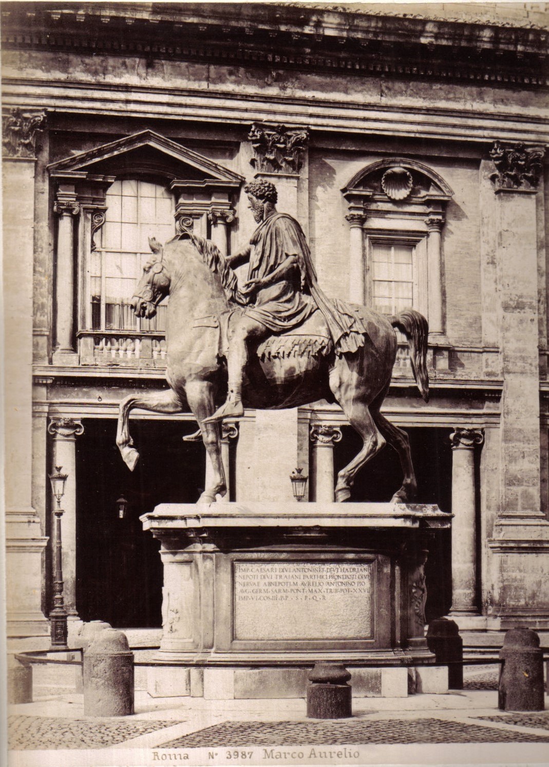 Roma No. 3987 Marco Aurelio. Originalfotografie.: (1890)