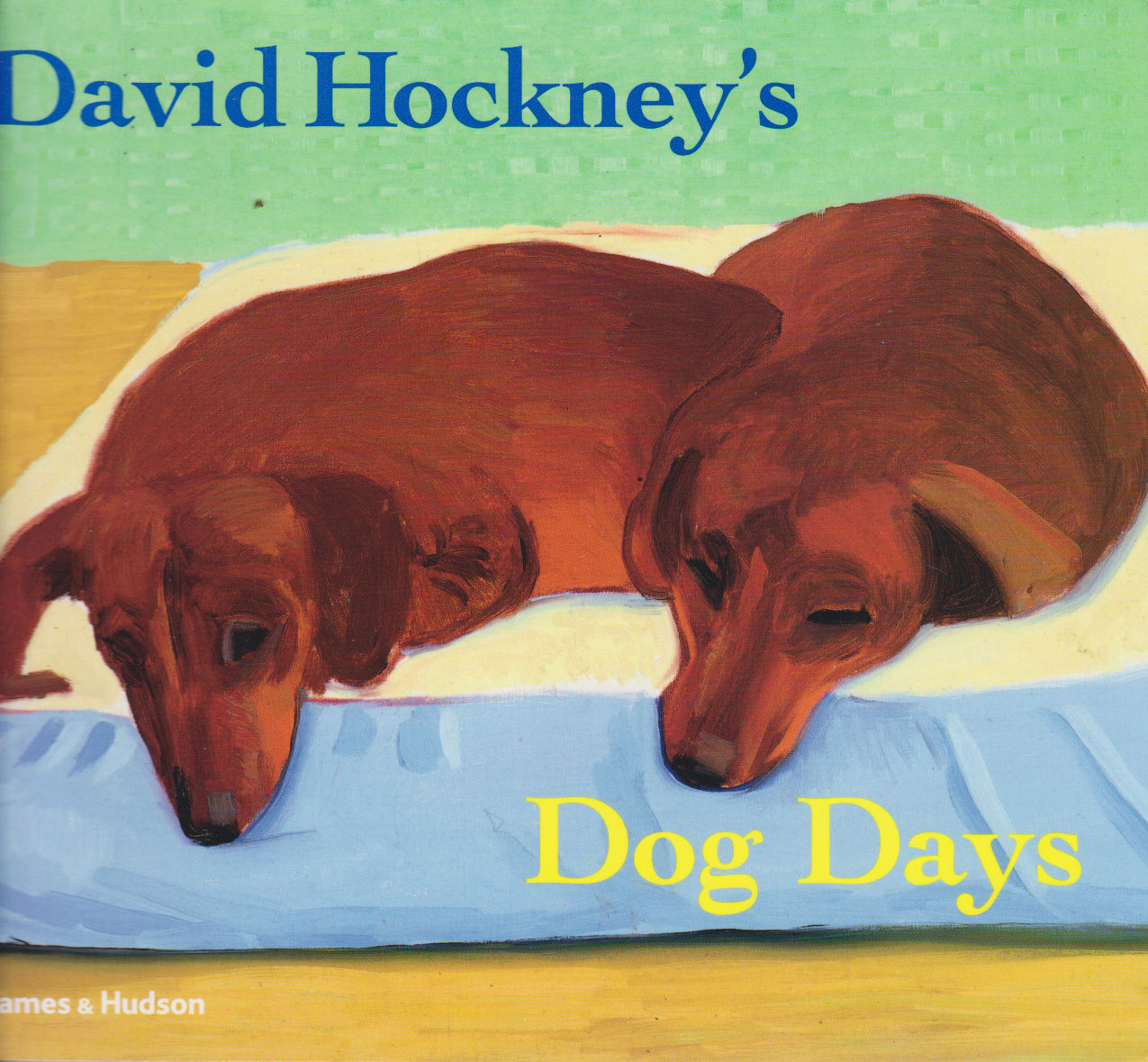 Хокни таксы. David Hockney's Dog Days. David Hockney Dogs. Картины знаменитых художников с таксой.
