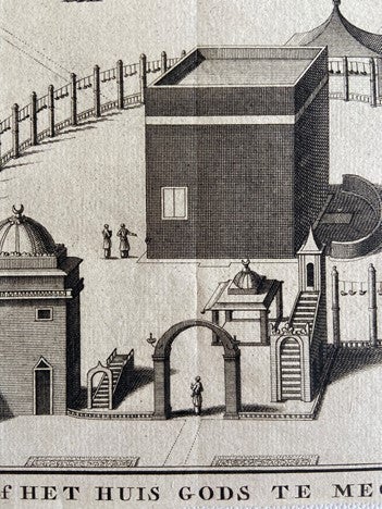 Engraving Of The Kaaba And Masjid Haram, Mecca,Circa 1750 By [Kaaba