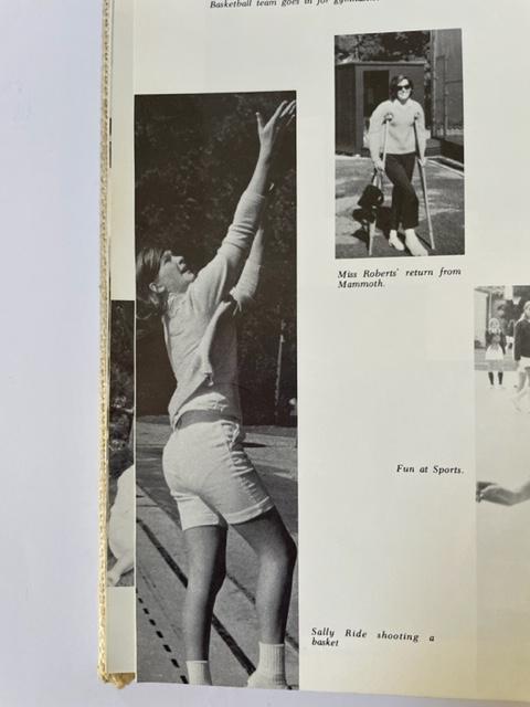 Sally Ride 1967 High School Yearbook by Sally Ride, Woman in space ...
