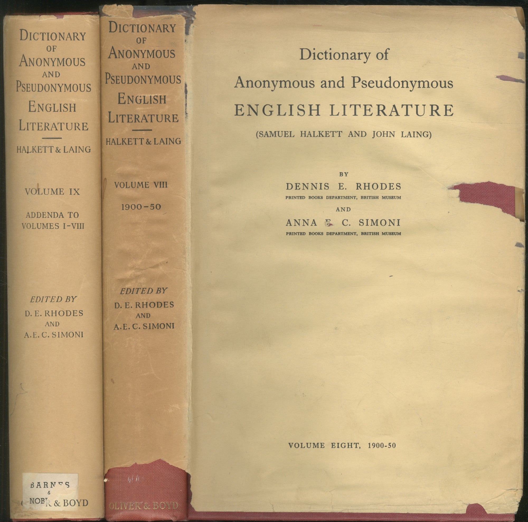 【人気ショップが最安値挑戦！】 of Dictionary Anonymous Literature English Pseudonymous and 洋書