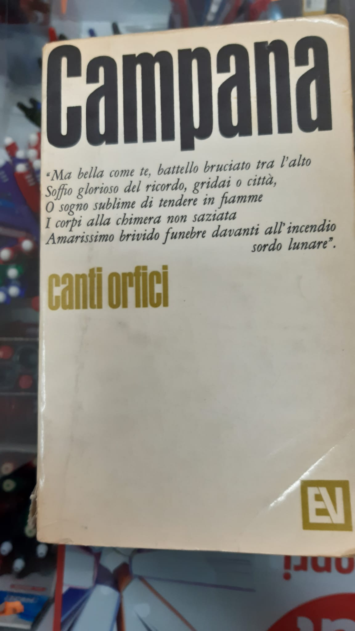 CANTI ORFICI - CAMPANA DINO