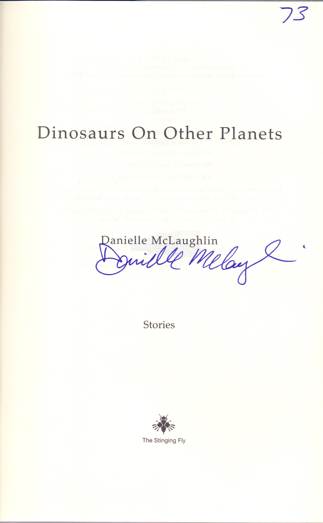 Dinosaurs on other Planets *SIGNED Limited Edition* by McLAUGHLIN, Danielle: Fine Hardcover 1st