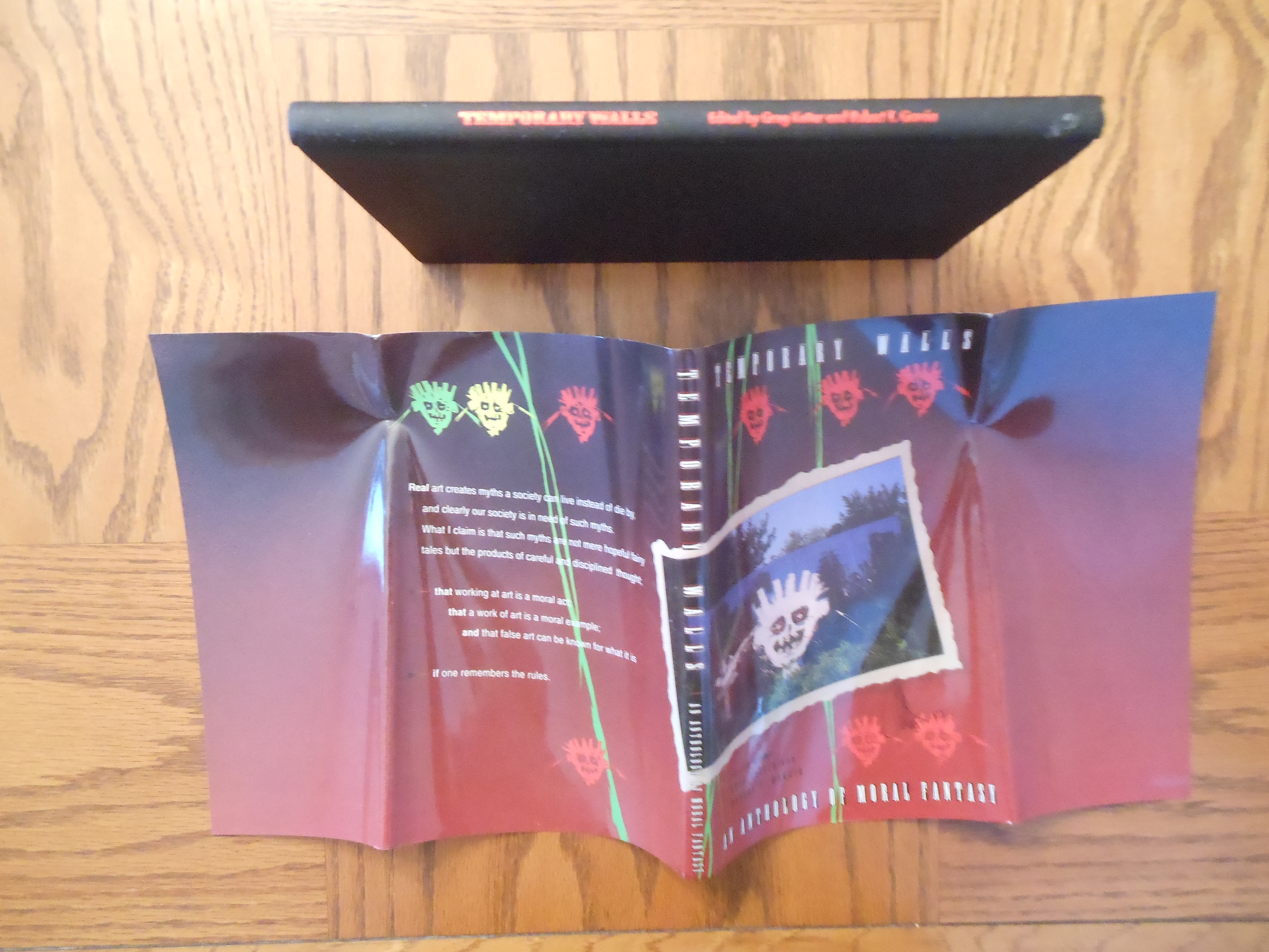 [Signed] [First Edition] Temporary Walls - An Anthology of Moral Fantasy - The 1993 World Fantasy Convention Souvenir Book Greg Ketter and Robert T.