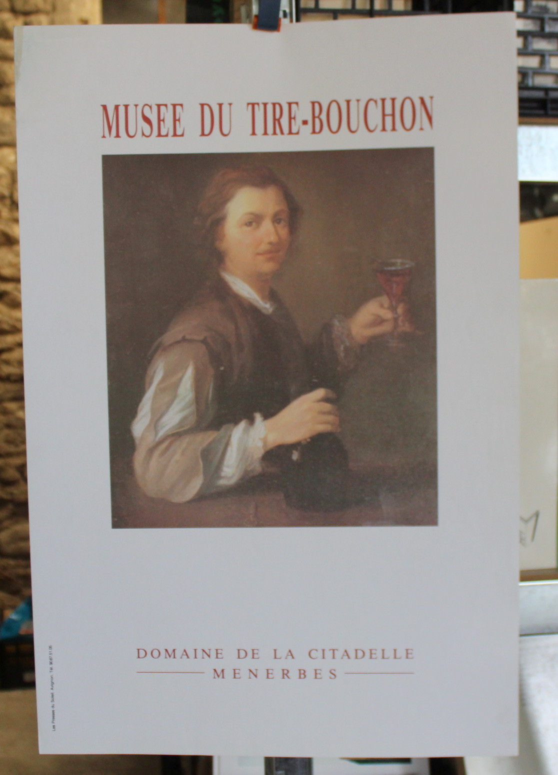 Affiche originale / Musée du TIRE-BOUCHON, Ménerbes / 40x60 [Near Fine] [Softcover]