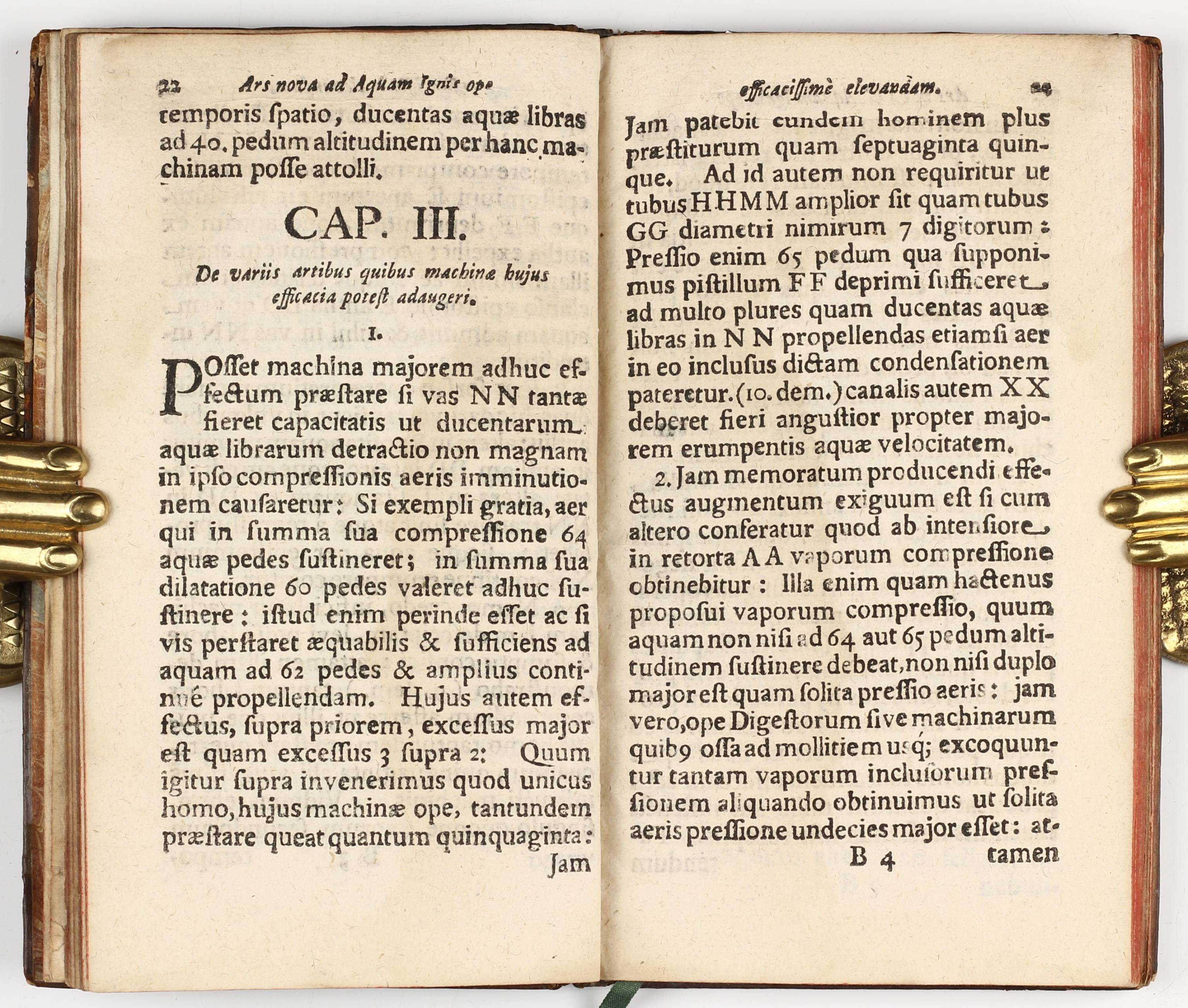 Ars Nova Ad Aquam Ignis Adminiculo Efficacissime Elevandam. by PAPIN,  Denis: Very Good Hardcover (1707) 1st Edition | Milestones of Science Books