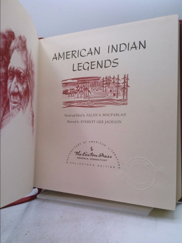 American Indian Legends by Allan A. Macfarlan American Indian Legends by Allan A. Macfarlan
