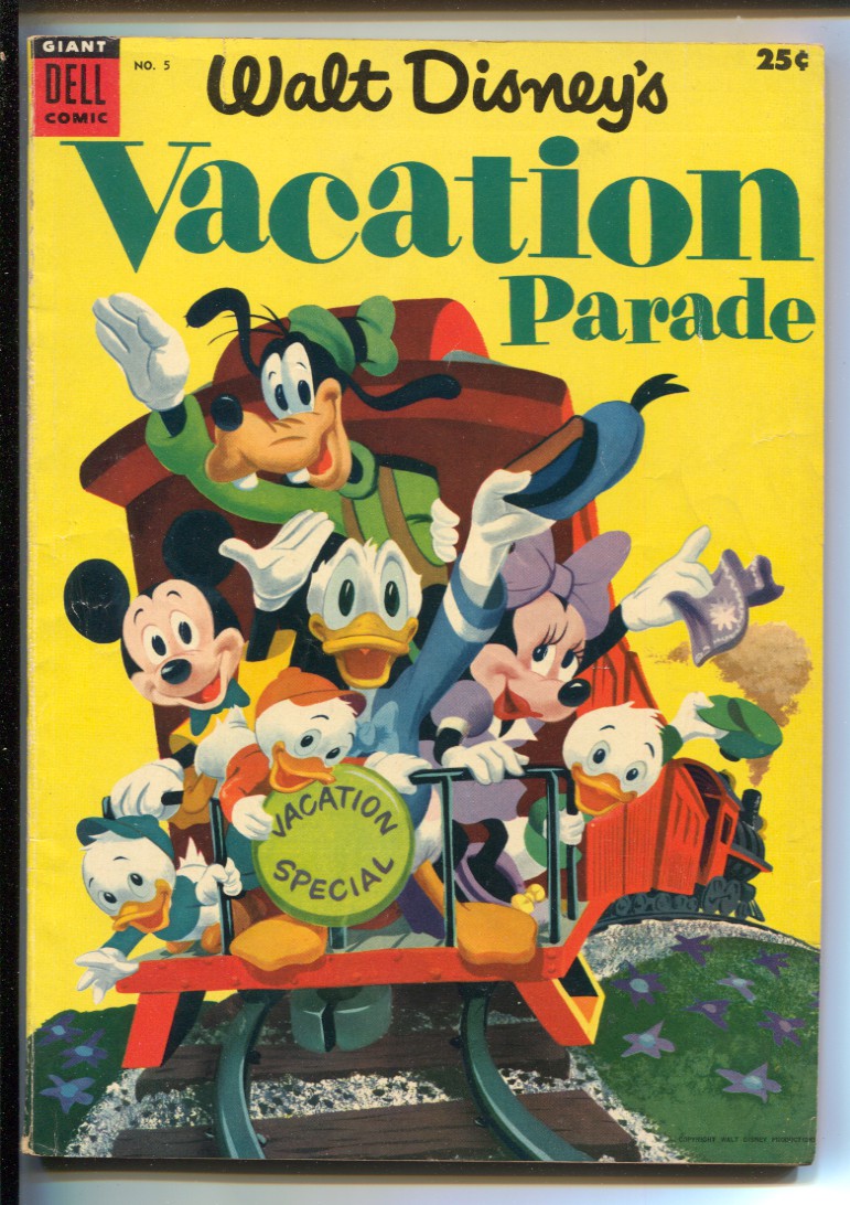 Walt Disney's Vacation Parade #5 1954-Dell-Mickey Mouse-Donald