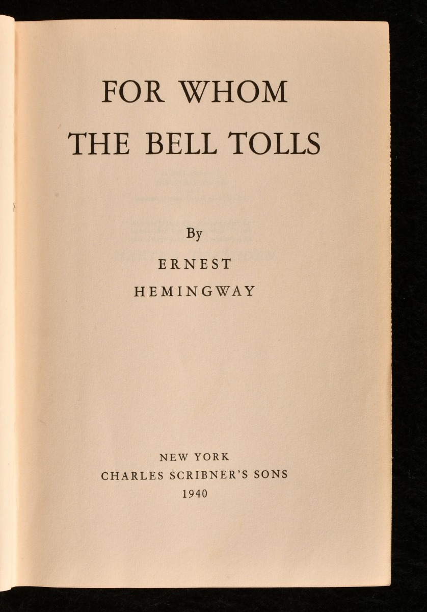 ernest hemingway books for whom the bell tolls ernest hemingway books for whom the bell tolls