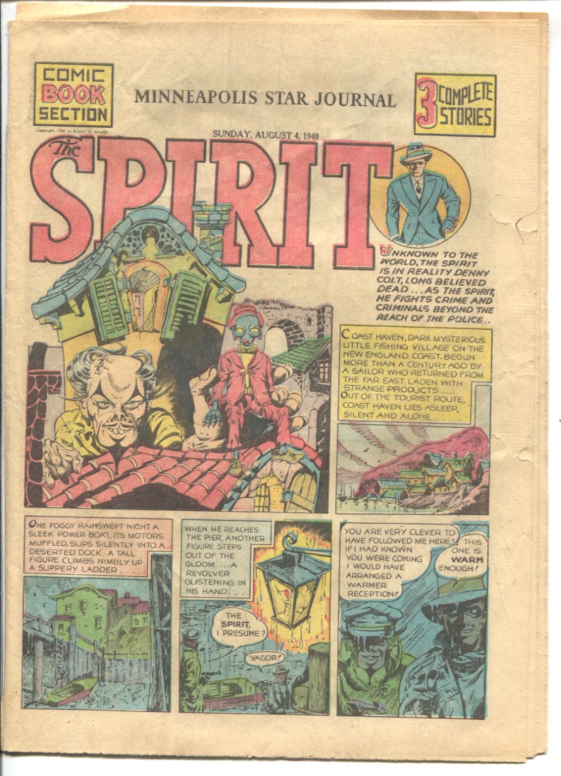 Spirit Section 8/4/1940-Spirit Will Eisner-