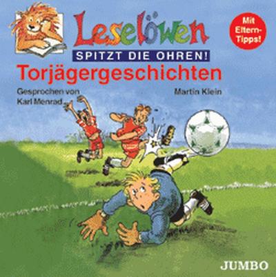 Leselöwen spitzt die Ohren. Torjägergeschichten. Cassette. : Mit Eltern-Tipps - Martin Klein,Karl Menrad,Ulrich Maske