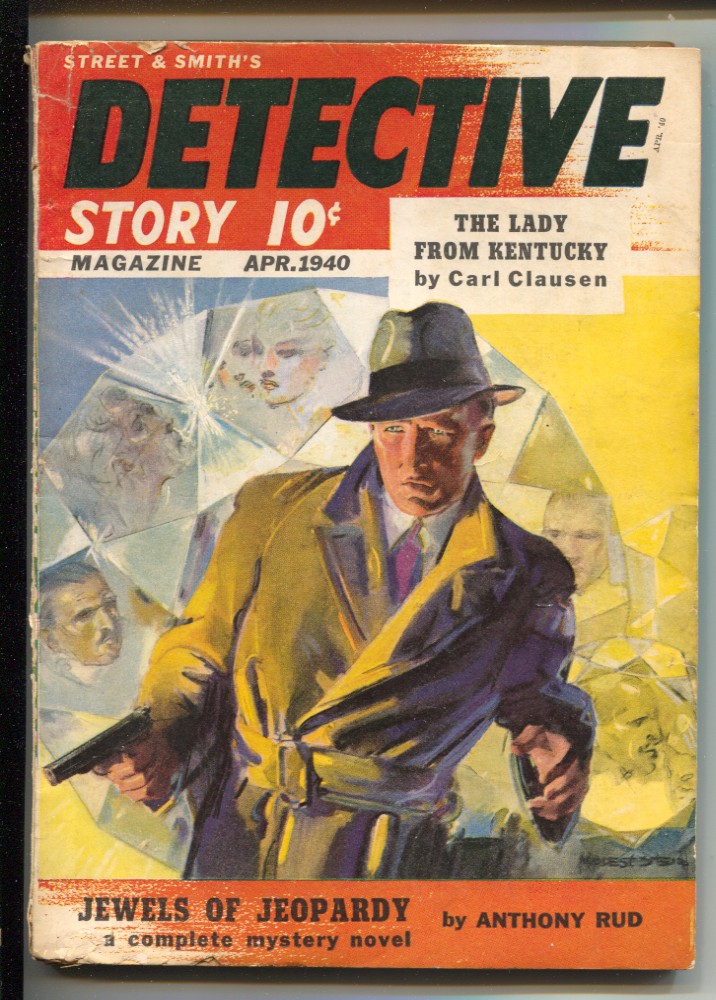 Detective Story 4/1940-Modest Stein cover art-hardboiled crime ...