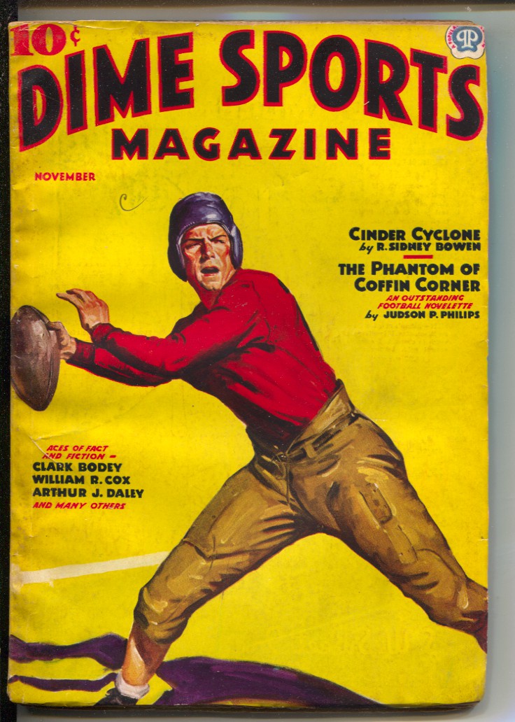 Dime Sports 11/1937PopularFootball coverStory of Red GrangeOverhang