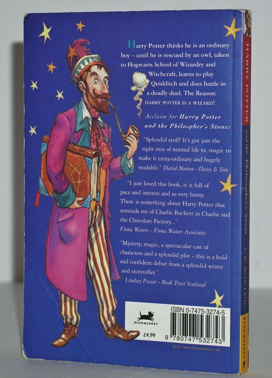 HARRY POTTER AND THE PHILOSOPHER'S STONE (1st/1st Bloomsbury