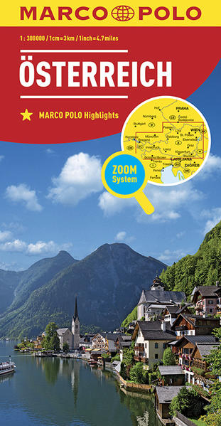 MARCO POLO Länderkarte Österreich 1:300 000: Wegenkaart 1:300 000 (MARCO POLO Länderkarten) - Collectif