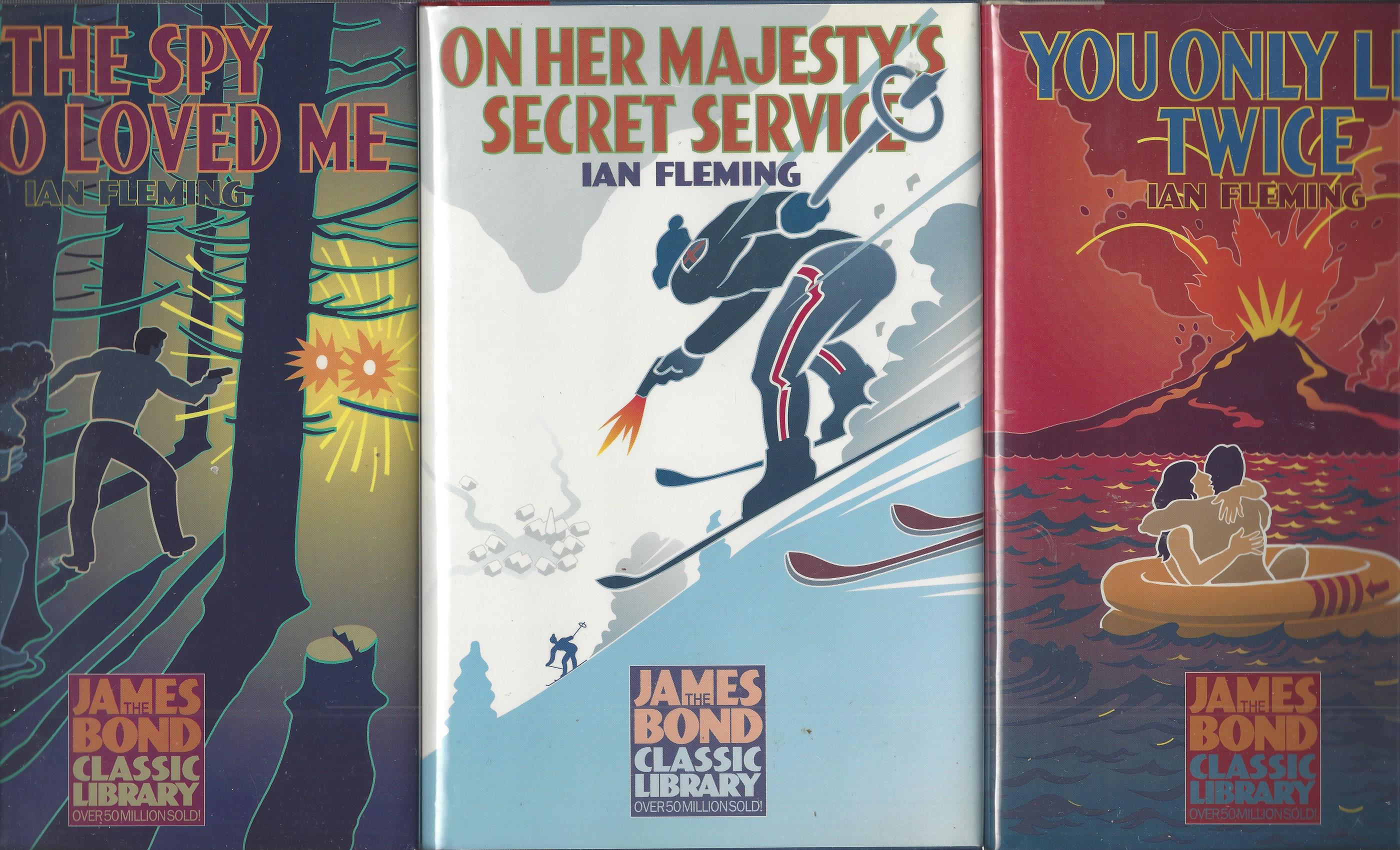 COMPLETE SET ALL 12 IAN FLEMING HARDCOVERS PUBLISHED BY MJF (FINE