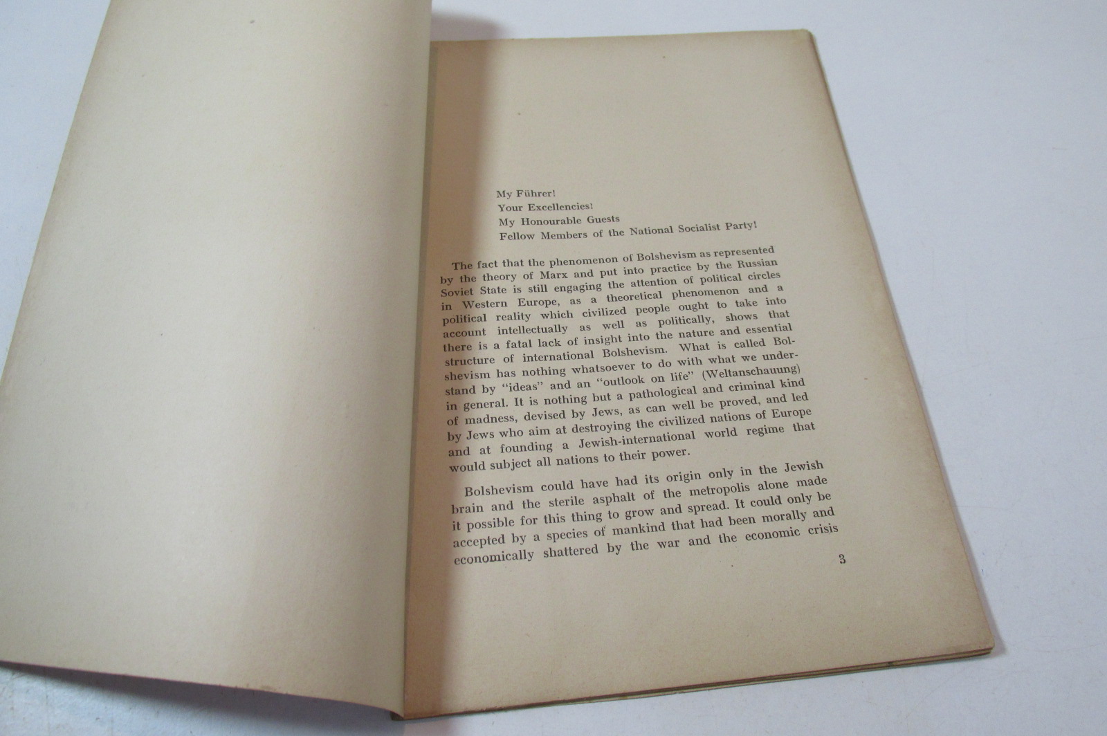 Bolshevism in Theory & Practice by Dr. Joseph Goebbels, 1936, Rare by ...