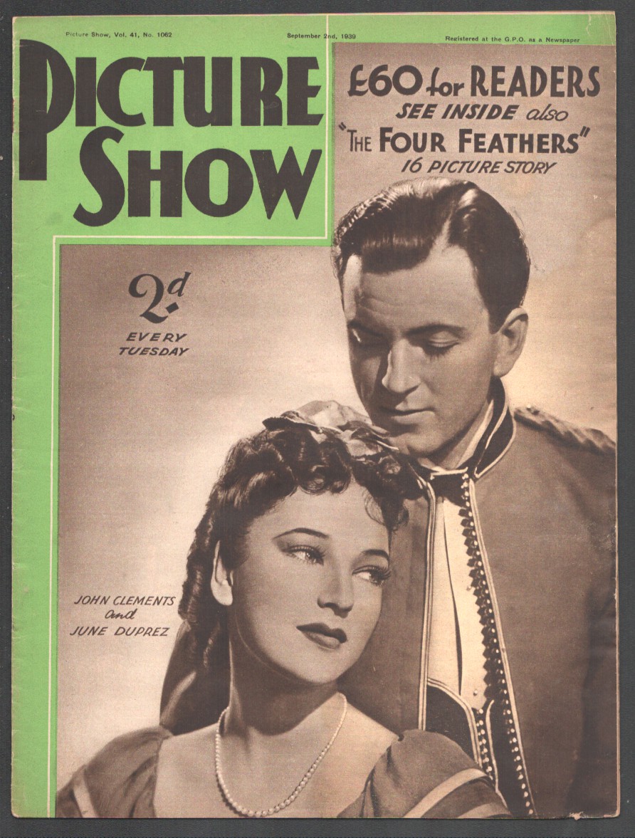 Picture Show 9 2 1939 British Pub Star Pix Movie Info John Clements